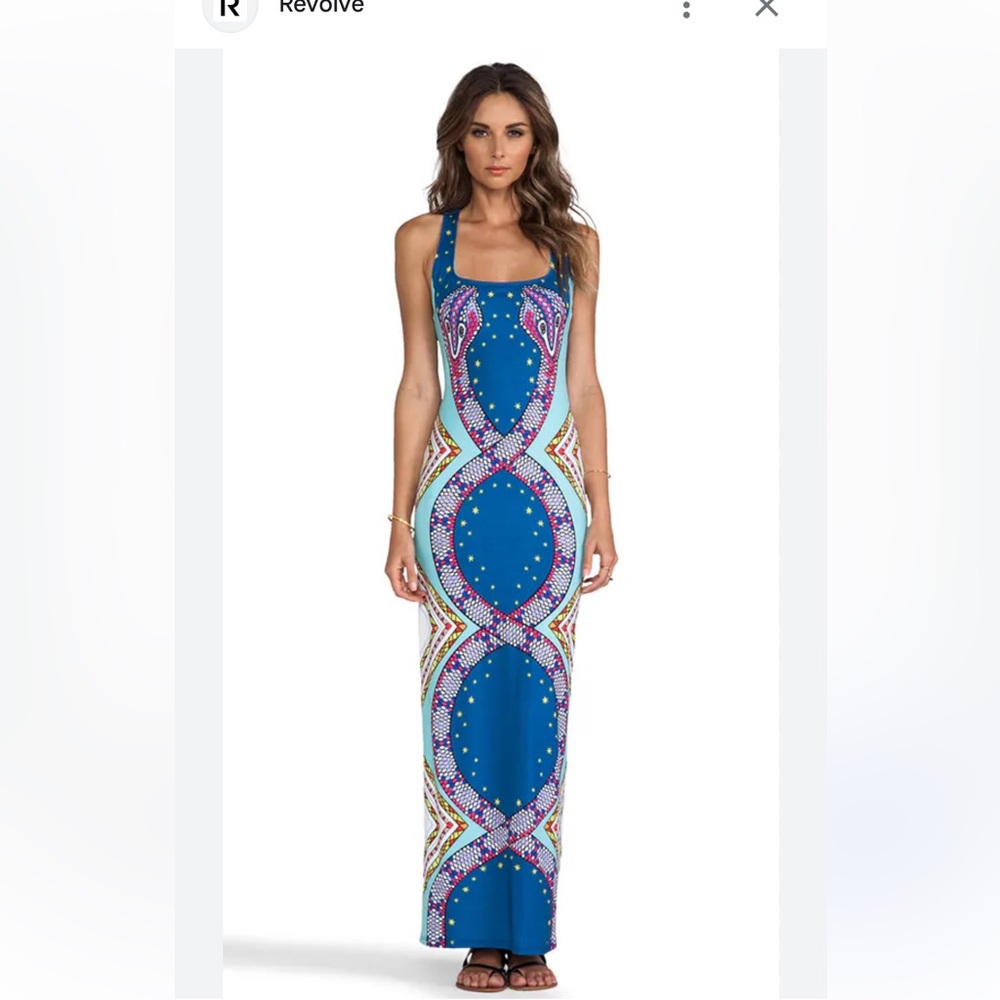 Mara Hoffman Jersey Racer Back Maxi in Naga Denim